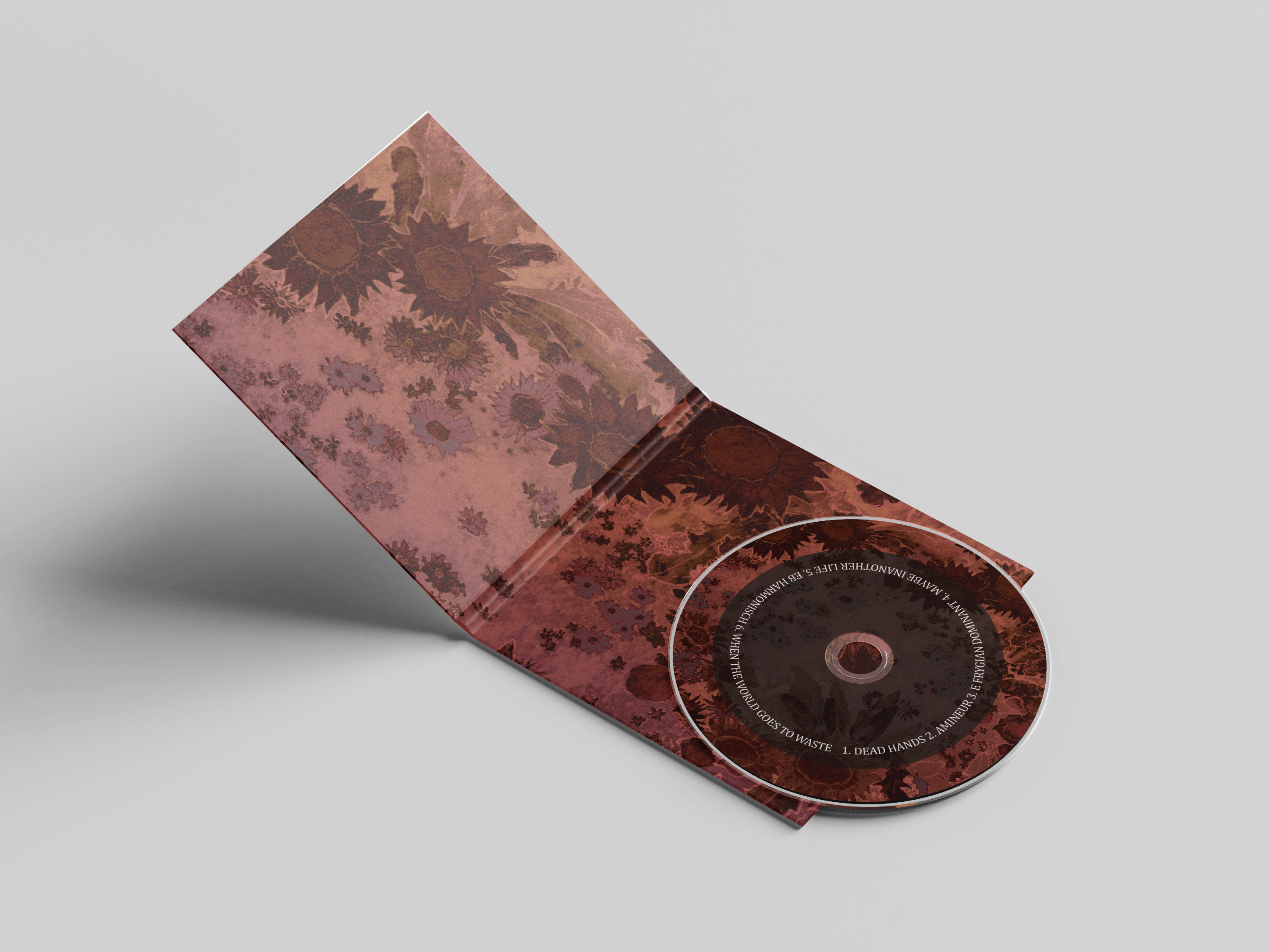 a CD design, the inlay and cd label using cd design services. by kayla cerrone